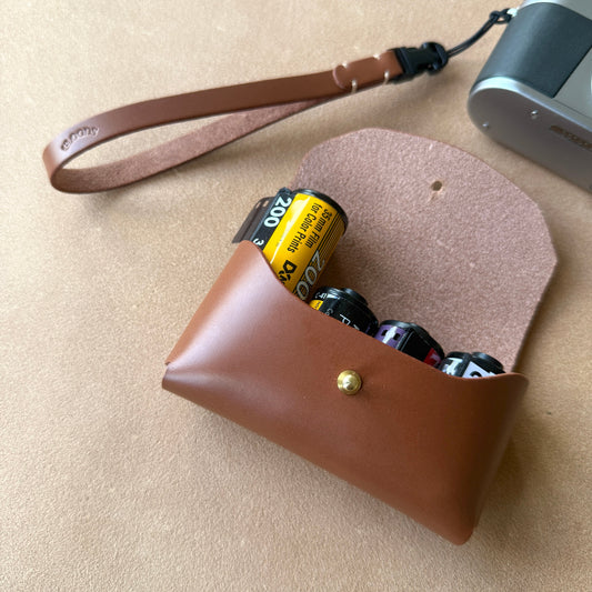Leather 35mm Film Roll Case (4 rolls)