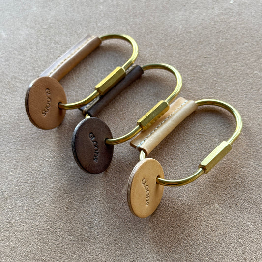 Brass Leather Key Holder