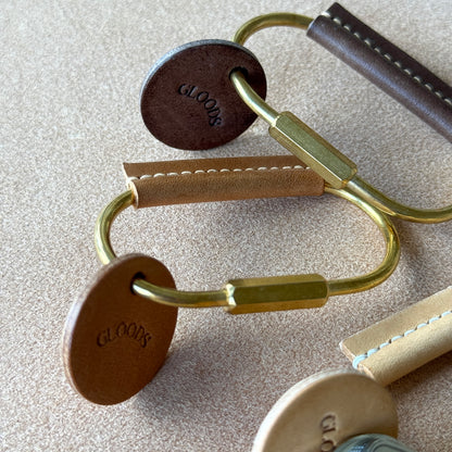 Brass Leather Key Holder