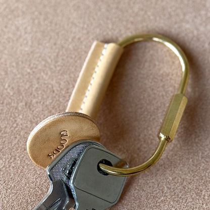 Brass Leather Key Holder