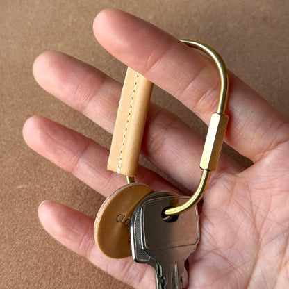 Brass Leather Key Holder