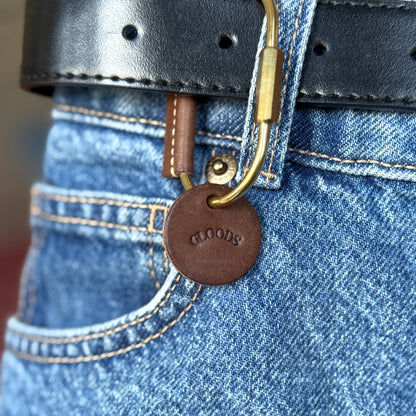 Brass Leather Key Holder