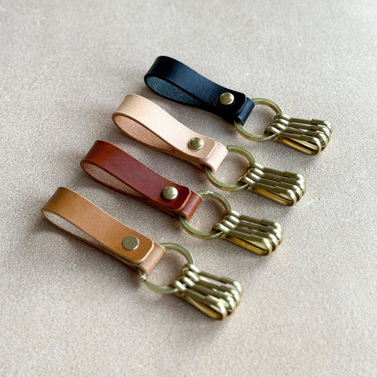 Leather Key Holder with Belt Loop