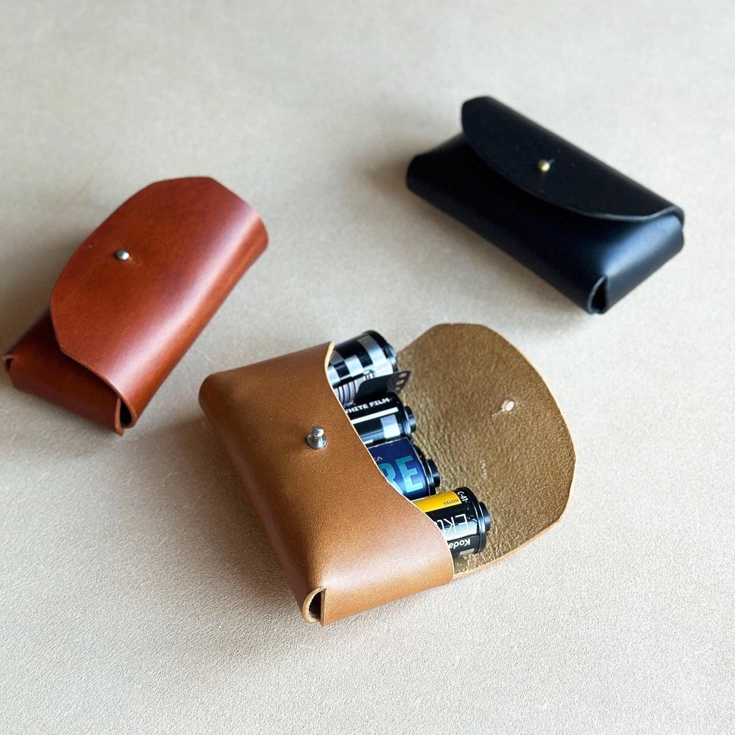 Leather 35mm Film Roll Case (4 rolls)