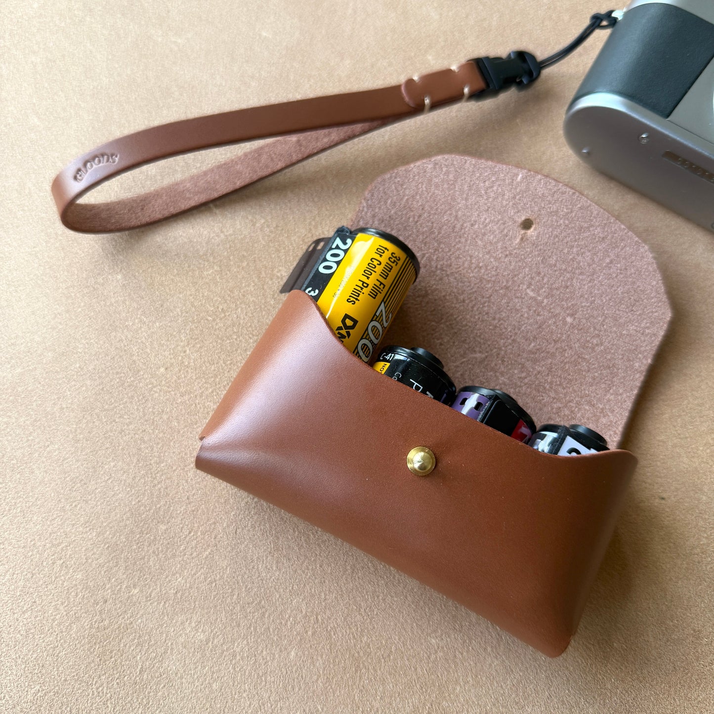 Leather 35mm Film Roll Case (4 rolls)